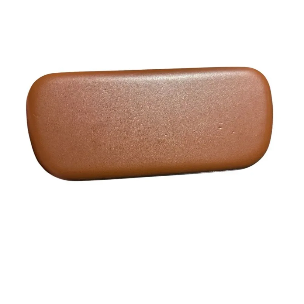 LONGCHAMP Glasses/Sunglasses Hard Case Brown Tan